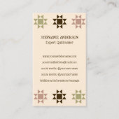 キルチメーカーキルティングビジネスアミッシュキルト 名刺 (正面)