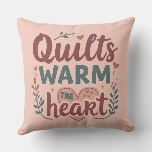 "キルツウォームザハート"コージーキルティングコテージコア クッション (裏面)
