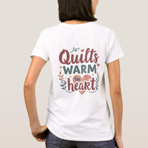 "キルツウォームザハート"コージーキルティングコテージコア Tシャツ