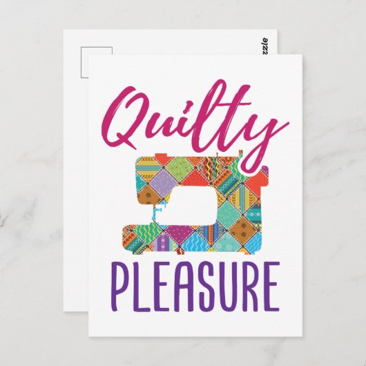 キルティプレジャーキルティングラバーキルターシューキルト ポストカード (正面/裏面)