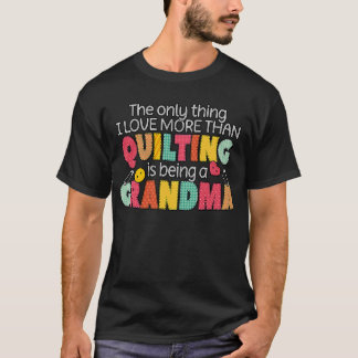 キルティングおばあちゃんキルターキルト下水裁縫クラフト Tシャツ