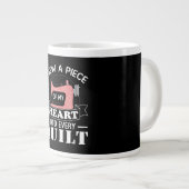 キルティングおもしろいキルターズギフト ジャンボコーヒーマグカップ (正面右)