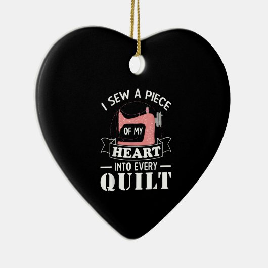 キルティングおもしろいキルターズギフト セラミックオーナメント (右)