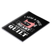 キルティングおもしろいキルターズギフト ノートブック (左側)