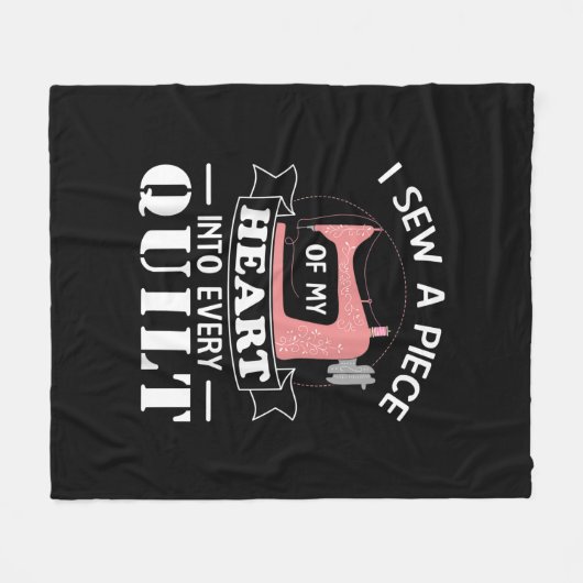 キルティングおもしろいキルターズギフト フリースブランケット (正面(横))