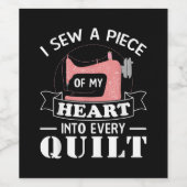 キルティングおもしろいキルターズギフト ワインラベル (シングルラベル)