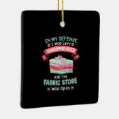 キルティングおもしろいファブリックキルター セラミックオーナメント (右)