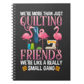 キルティングおもしろいフレンズのギフトforキルターガールズ ノートブック (正面)