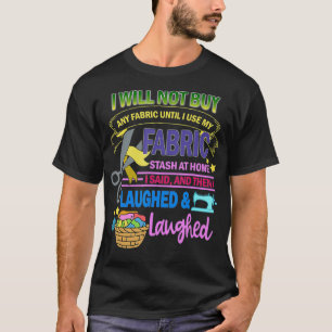 キルティングおもしろい家庭用布をキルターに使用 Tシャツ
