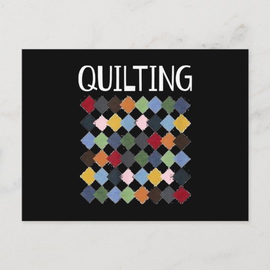 キルティングおもしろい愛好家 |誕生日ギフトキルティング ポストカード (正面)