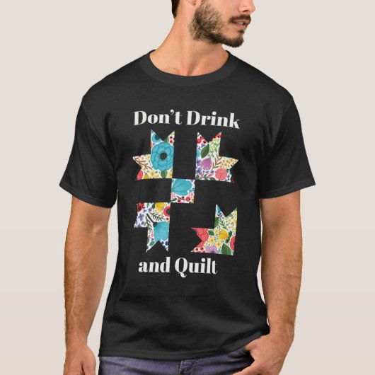 キルティングおもしろい裁縫キルトキルターギフト Tシャツ (正面)