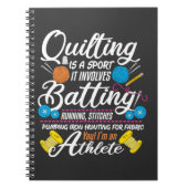 キルティングおもしろい裁縫ギフトキルター及び下毛糸 ノートブック (正面)