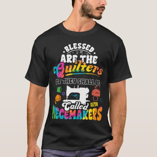 キルティングおもしろTシャツ キルターに祝福を Tシャツ (正面)