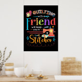 キルティングが付くと糸が引かれる ポスター (キッチン)