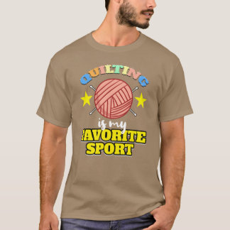 キルティングが大好きな人へ キルティングは私の好きなスポーツ Tシャツ