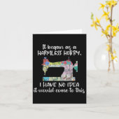 キルティングことわざ裁縫引用文キルトホビーグラフィックT カード (黄色い花)