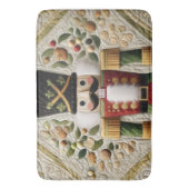 キルティングされたクリスマスくるみ割り バスマット (正面縦)