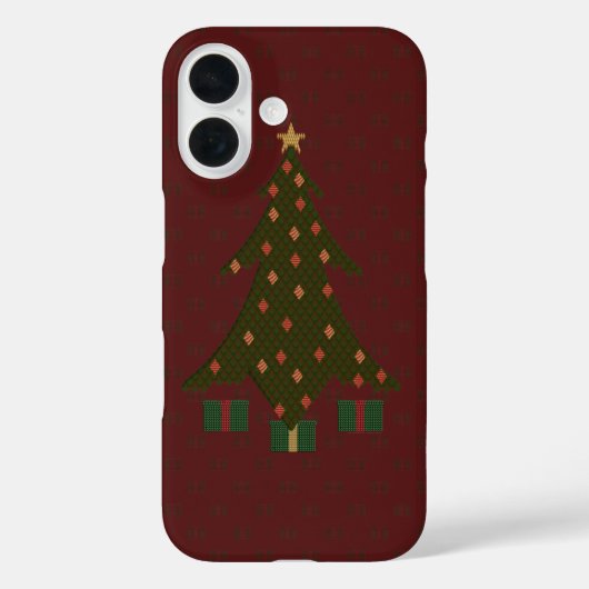 キルティングされたクリスマスケースメイト電話ケース Case-Mate iPhoneケース (裏面)