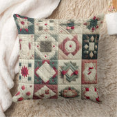 キルティングされたクリスマスデザイン クッション (ブランケット)