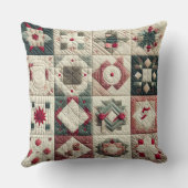 キルティングされたクリスマスデザイン クッション (裏面)