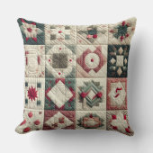 キルティングされたクリスマスデザイン クッション (正面)