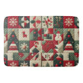 キルティングされたクリスマスデザイン バスマット (正面)