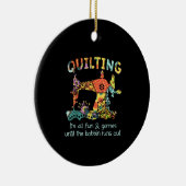 キルティングその全おもしろいとボビンアウトまでゲ走ーム セラミックオーナメント (右)