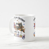 キルティングで幸せな人生 コーヒーマグカップ (正面左)