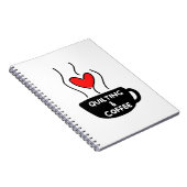 キルティングとコーヒー ノートブック (右側)