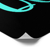 キルティングとフラミンゴを愛する女の子 ポスター (角)