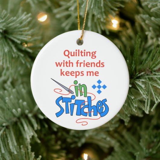 キルティングと友だち セラミックオーナメント (ツリー)