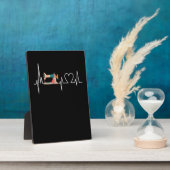 キルティングと裁縫は私の大好きなハートビートギフト フォトプラーク (側面)