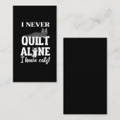 キルティングののキルおもしろいター用キャットレディーギフト 名刺 (正面/裏面)