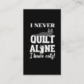 キルティングののキルおもしろいター用キャットレディーギフト 名刺 (正面)