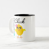 キルティングのひよこ ツートーンマグカップ (正面左)