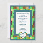 キルティングのパーティの招待状- QUILTERのメロディー 招待状 (裏面)
