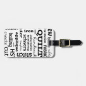 キルティングの地下鉄の芸術の荷物のラベル ラゲッジタグ (正面横)