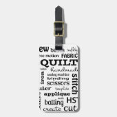 キルティングの地下鉄の芸術の荷物のラベル ラゲッジタグ (正面縦)