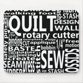 キルティングの地下鉄の芸術 マウスパッド