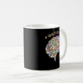 キルティングの脳 コーヒーマグカップ (正面右)