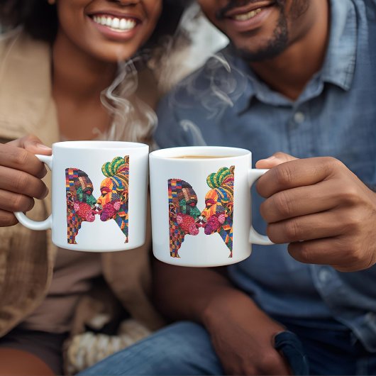 キルティングの芸術を祝う コーヒーマグ コーヒーマグカップ