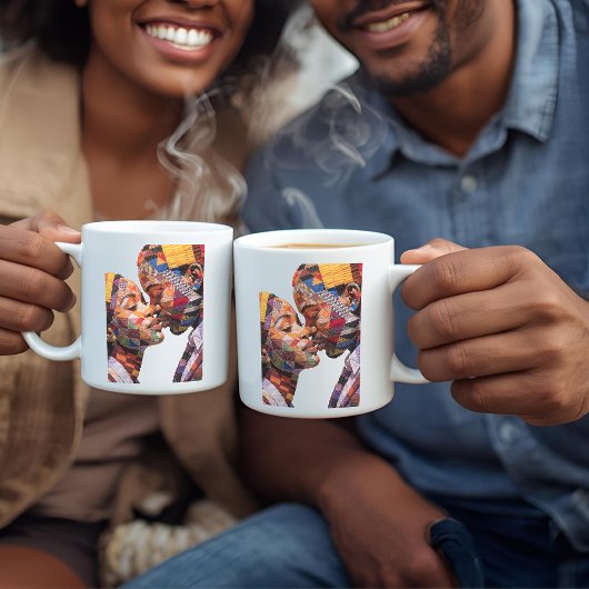 キルティングの芸術を祝う コーヒーマグ コーヒーマグカップ