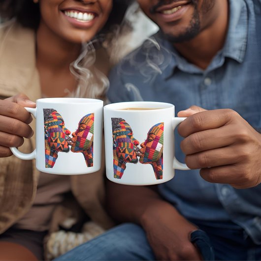 キルティングの芸術を祝う コーヒーマグ コーヒーマグカップ