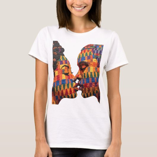 キルティングの芸術を祝うTシャツ Tシャツ (正面)