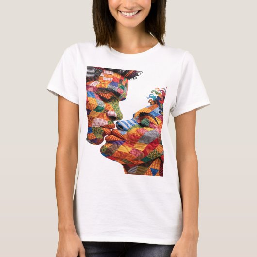 キルティングの芸術を祝うTシャツ Tシャツ (正面)