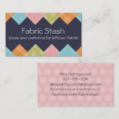 キルティングの裁縫の生地の材料見本の裁縫婦の技術 名刺 (正面/裏面)