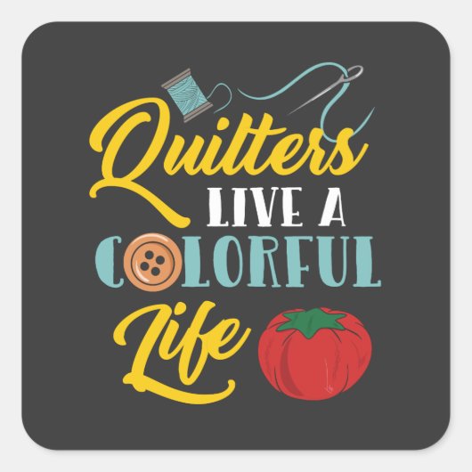 キルティングの贈り物 スクエアシール (正面)