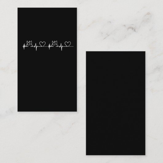 キルティングのQuilterの裁縫のギフトの心拍EKG 名刺 (正面/裏面)