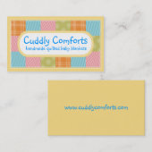 キルティングのquiltersの生地の材料見本の技術の名刺 名刺 (正面/裏面)