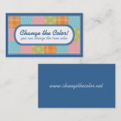 キルティングのquiltersの生地の材料見本の技術の名刺 名刺 (正面/裏面)